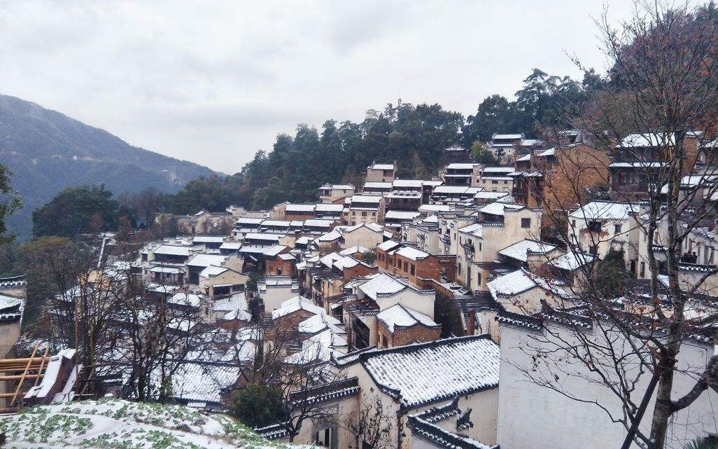 篁岭雪景